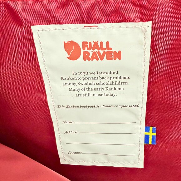 Brand New with Tags Fjällräven Kånken Backpack in Vibrant Berry Red - Picture 6 of 6
